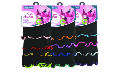 Ruffle Sarung Lengan - Black